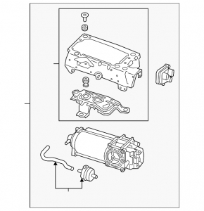 Компрессор пневмоподвески Audi A8 19-25