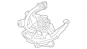Замок двери багажника Lexus RX350L RX450hL 18-22 long