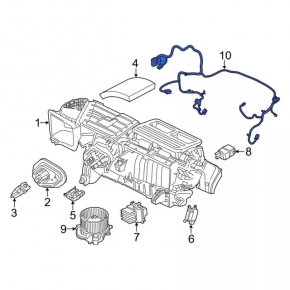 Проводка печки Ford Mustang mk6 15-23