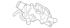 Корпус термостата Nissan Sentra 13-19 1.8 пластик