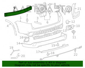 Amplificatorul pentru bara spate Toyota Highlander 14-19