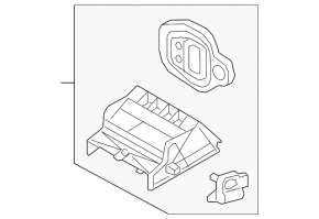 Корпус печки голый верхняя часть Audi A3 8V 15-20