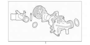 Помпа водяная Mercedes A-class V177 19-22 M260