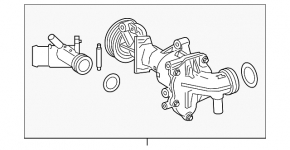 Помпа водяная Mercedes A-class V177 19-22 M260