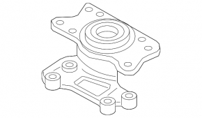 Подушка акпп Ford Edge 15-18 2.7T с кронштейном