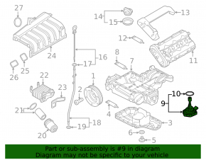 Датчик уровня масла VW Touareg 11-17 3.6