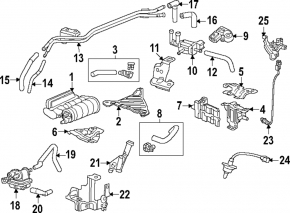 Защита топливного абсорбера Honda CRV 23-26 1.5T