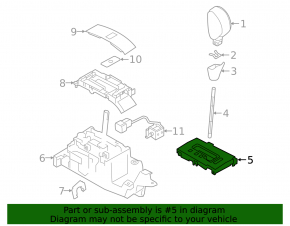 Накладка центральной консоли с подстаканниками Subaru Outback 15-17