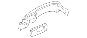 Ручка двери внешняя передняя левая VW CC 08-17