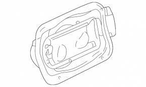 Корпус лючка бензобака BMW X1 F48 16-22