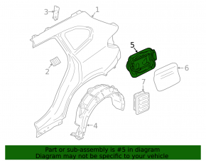 Корпус лючка бензобака BMW X1 F48 16-22