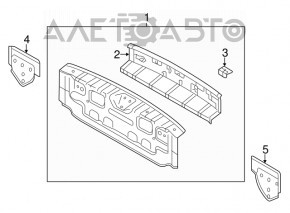 Задняя панель Mitsubishi Outlander Sport ASX 10-23 2 части