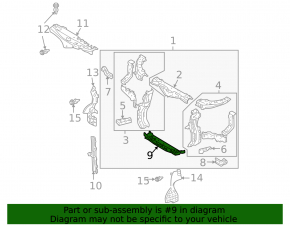 Планка телевизора нижняя Lexus RX300 RX330 RX350 RX400h 04-09