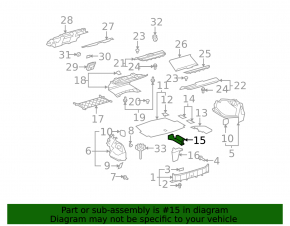 Пенопласт под инструмент правый Lexus LS460 LS600h 07-08