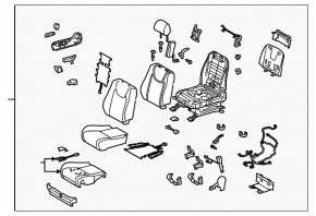 Водительское сидение Lexus RX350 RX450h 10-12 без airbag