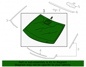 Лобовое стекло Honda Accord 13-15