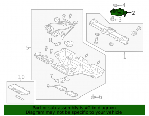 Кронштейн камеры слежения за полосой Subaru Forester 14-16 SJ на лобовом, eyesight