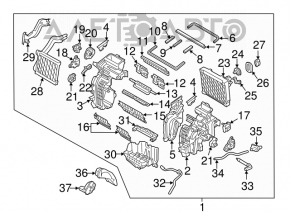 Корпус печки голый Hyundai Elantra AD 17-18 manual