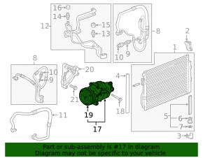 Компрессор кондиционера Buick Encore 13-21 LUV