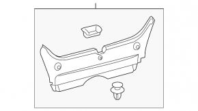 Накладка проема багажника Toyota Camry v50 12-14 usa