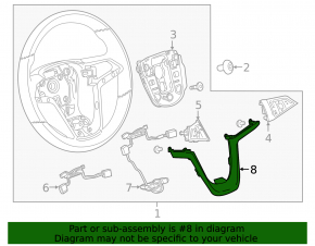 Накладка руля Buick Encore 13-22 хром