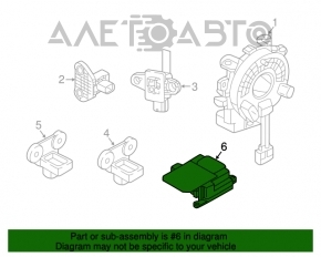 Модуль srs airbag компьютер подушек безопасности Nissan Murano z52 15-16