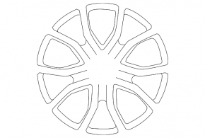 Диск колесный R21 x 11J ET58 Porsche Cayenne 19-23 черный