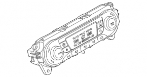 Управление климат-контролем Ford Focus mk3 11-18 дорест, manual