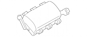 Airbagul de pasager din bordul Mazda CX-5 13-15