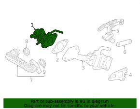 Клапан ЕГР EGR Toyota Camry v70 18-20 2.5, hybrid