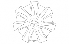 Колпак колесный R Nissan Versa Note 13-17