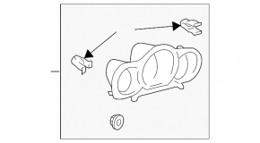 Обрамление щитка приборов Lexus RX300 RX330 RX350 RX400h 04-08 черн
