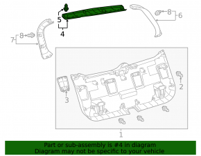 Обшивка двери багажника верхняя Lexus CT200h 11-17 черн, царапины