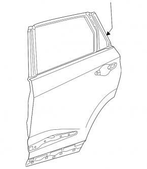 Дверь голая задняя левая Acura RDX 19-25