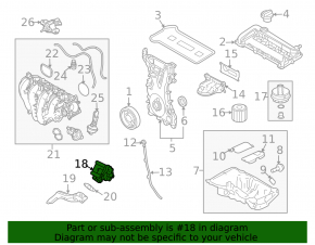 Масляный насос ДВС Ford Escape 13-19 2.5