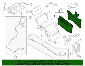 Кронштейн усилителя аудио Ford Fusion mk5 13-20 hybrid