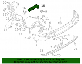 Крепление заднего бампера правое Mazda CX-50 23-26