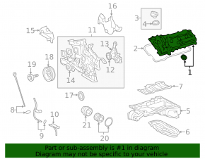 Крышка клапанная Lexus IS250 06-13 левая