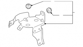 Кронштейн ABS АБС Mitsubishi Outlander 14-21