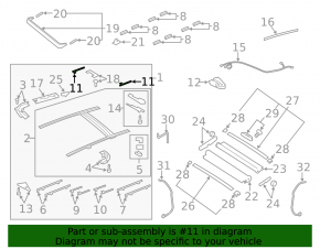 Люк в сборе Audi Q7 4L 10-15 панорама