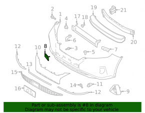 Mufă cârlig remorcare bara față Nissan Murano z52 19 - nou original