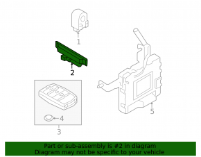 Антенна Keyless Hyundai Sonata 20-23 салон