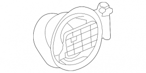 Корпус лючка бензобака Ford Focus mk3 11-18 4d