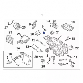 Arzător complet pentru Ford Fiesta 11-19, cu o singură zonă