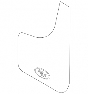 Брызговик передний левый Ford Fusion mk5 13-20 с эмблемой Ford