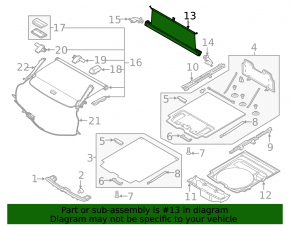 Corda portbagaj Volvo V90 17-22 usa negru, plasa