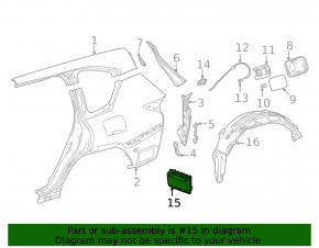 Scut ventilație spate dreapta Lexus LX600 LX700h 22-25