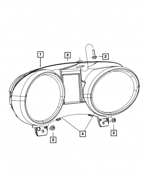 Panoul de instrumente Jeep Grand Cherokee WK2 14-16