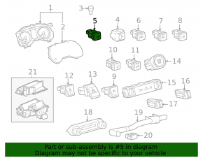 Кнопка лючка бензобака Toyota Sienna 21-26