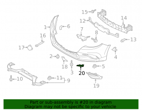 Ornament ramă proiectoare ceață stânga sus Mazda 3 17-18 BM fără proiectoare ceață